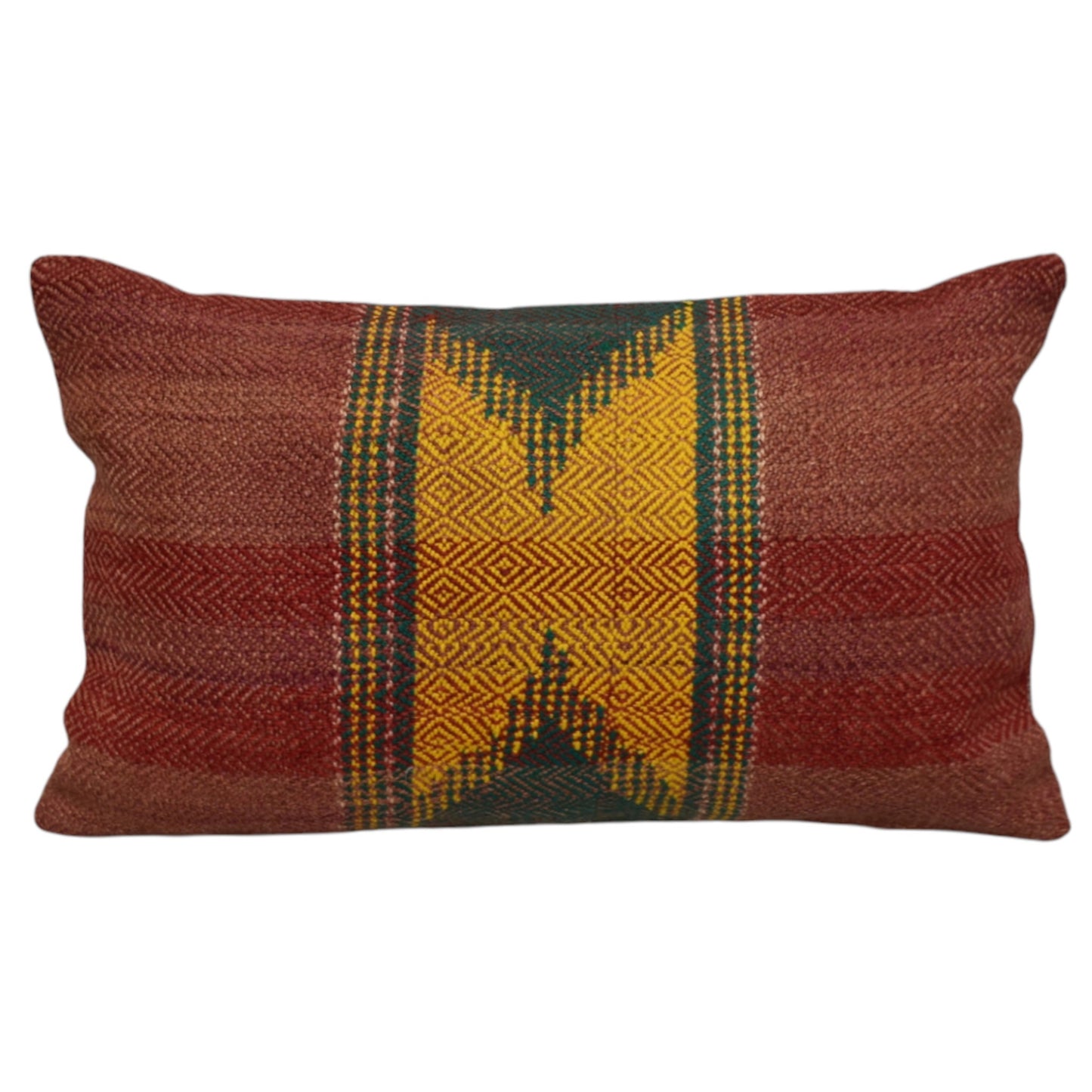 Kilim Antik El Dokuma Dekoratif Lumbar Kilim Kırlent Yastık Kılıfı 1312 - Yeni - Çok Renkli