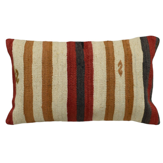 Kilim Antik El Dokuma Dekoratif Lumbar Kilim Kırlent Yastık Kılıfı 1313 - Yeni - Çok Renkli
