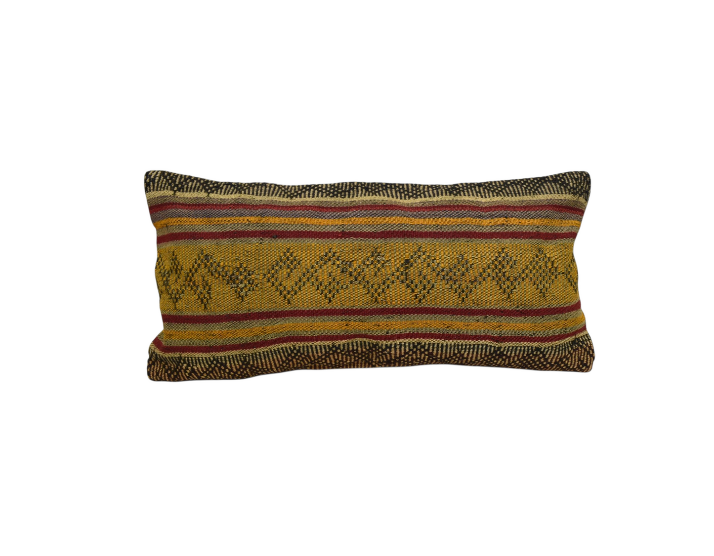 Kilim Antik El Dokuma Dekoratif Lumbar Kilim Kırlent Yastık Kılıfı 1317 - Yeni - Çok Renkli