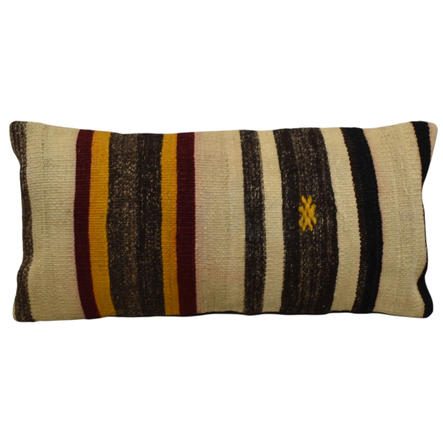 Kilim Antik El Dokuma Dekoratif Lumbar Kilim Kırlent Yastık Kılıfı 1320 - Yeni - Çok Renkli