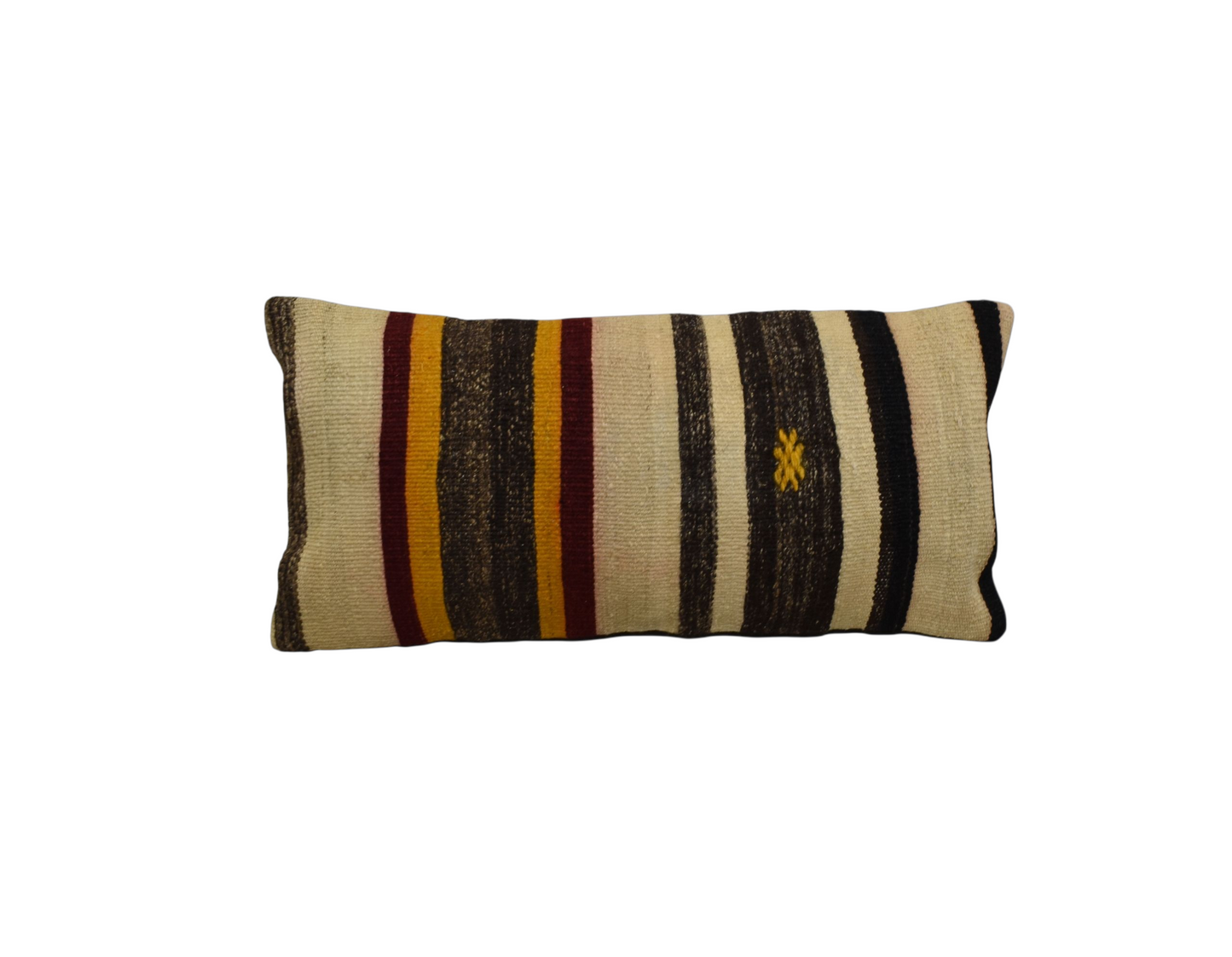 Kilim Antik El Dokuma Dekoratif Lumbar Kilim Kırlent Yastık Kılıfı 1320 - Yeni - Çok Renkli