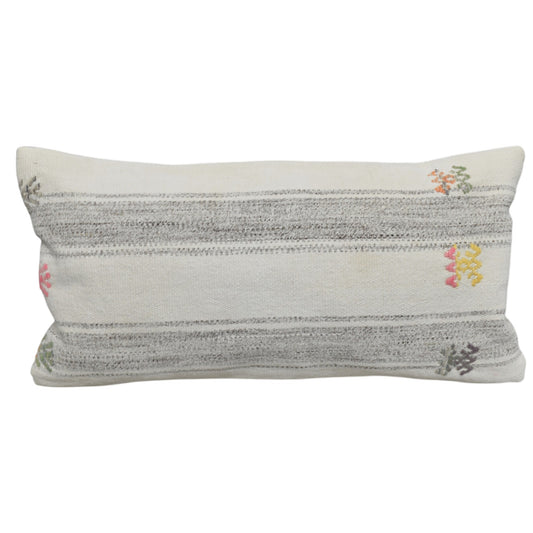 Kilim Antik El Dokuma Dekoratif Lumbar Kilim Kırlent Yastık Kılıfı 1322 - Yeni - Çok Renkli