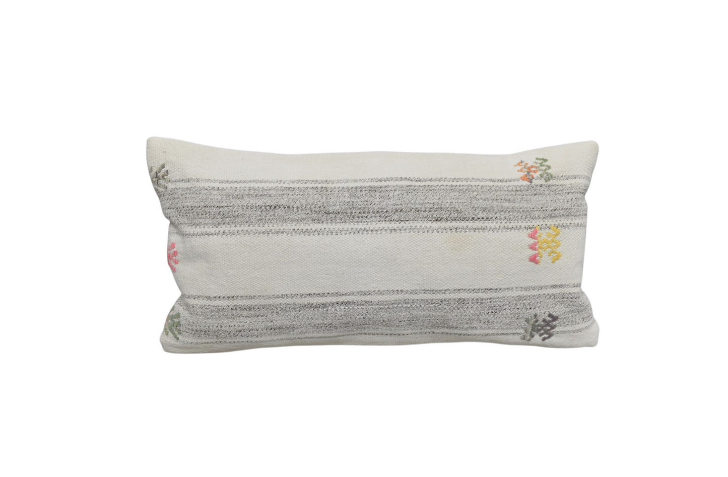 Kilim Antik El Dokuma Dekoratif Lumbar Kilim Kırlent Yastık Kılıfı 1322 - Yeni - Çok Renkli