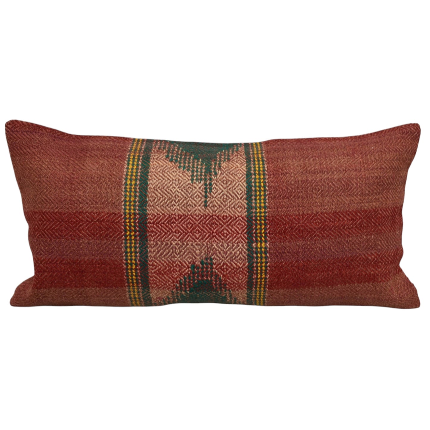 Kilim Antik El Dokuma Dekoratif Lumbar Kilim Kırlent Yastık Kılıfı 1324 - Yeni - Çok Renkli