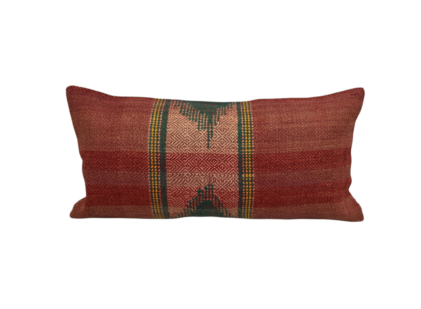 Kilim Antik El Dokuma Dekoratif Lumbar Kilim Kırlent Yastık Kılıfı 1324 - Yeni - Çok Renkli
