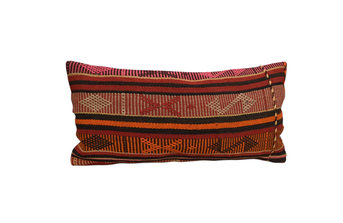 Kilim Antik Kadife Dekoratif Lumbar Kilim Kırlent Yastık Kılıfı 1326 - Yeni - Çok Renkli