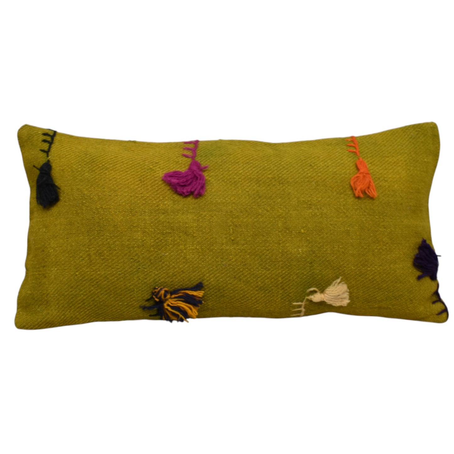 Kilim Antik El Dokuma Dekoratif Lumbar Kilim Kırlent Yastık Kılıfı 1327 - Yeni - Çok Renkli