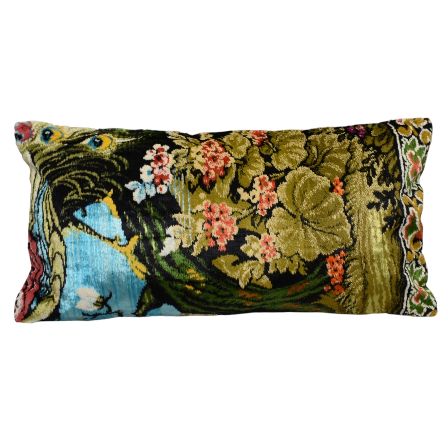 Kilim Antik El Dokuma Dekoratif Lumbar Kilim Kırlent Yastık Kılıfı 1328 - Yeni - Çok Renkli