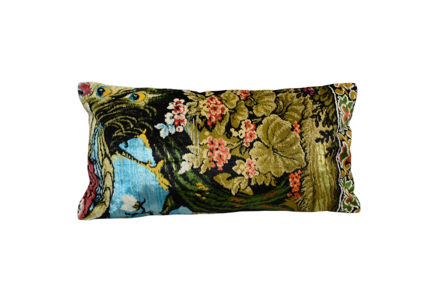 Kilim Antik El Dokuma Dekoratif Lumbar Kilim Kırlent Yastık Kılıfı 1328 - Yeni - Çok Renkli