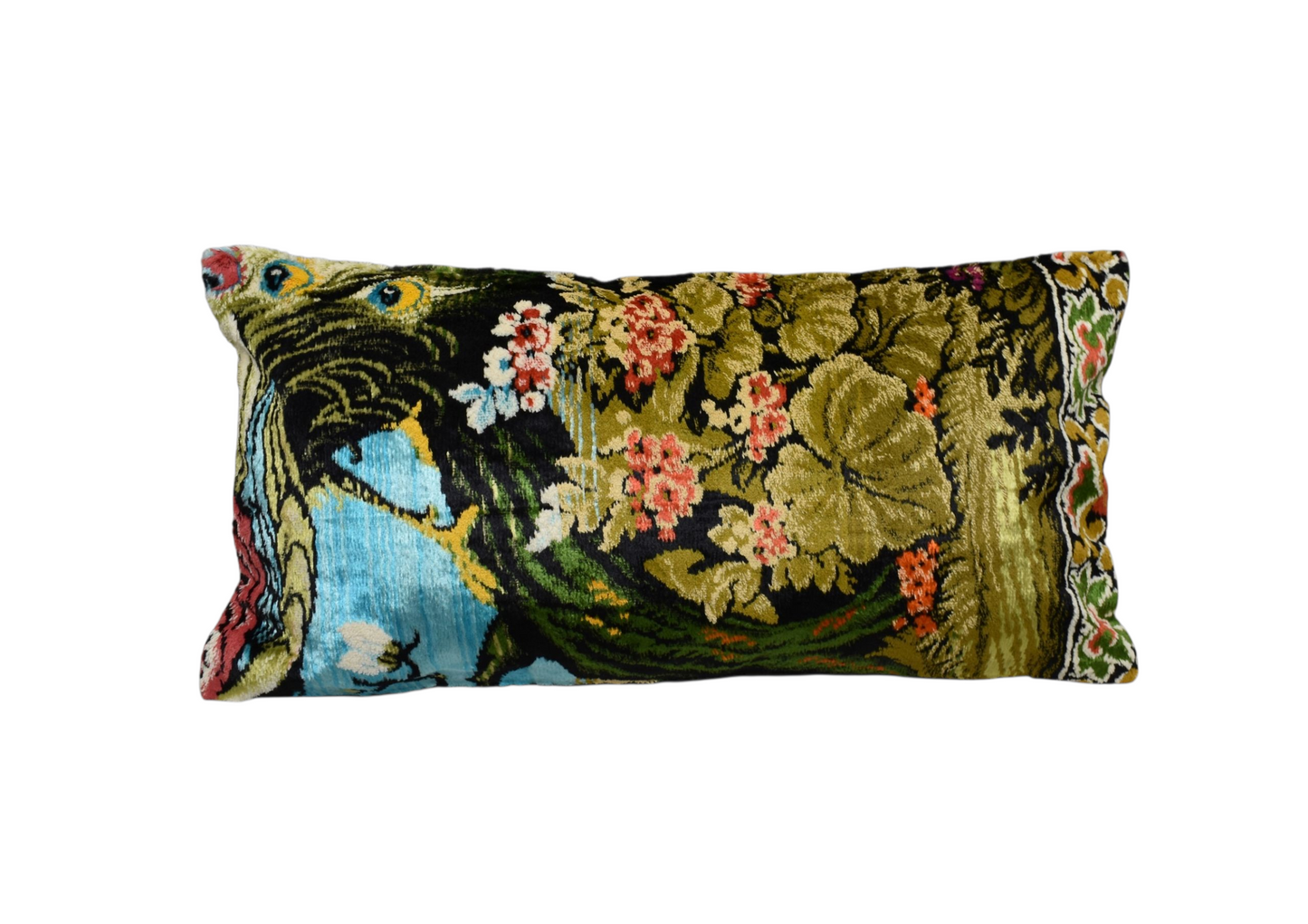 Kilim Antik El Dokuma Dekoratif Lumbar Kilim Kırlent Yastık Kılıfı 1328 - Yeni - Çok Renkli