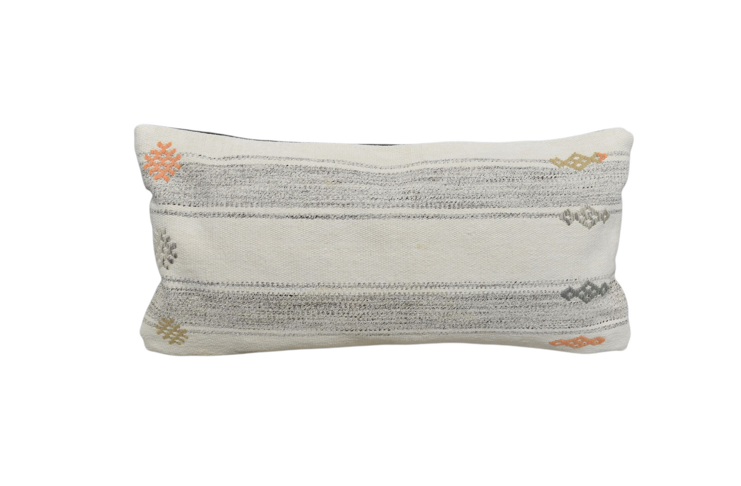 Kilim Antik El Dokuma Dekoratif Lumbar Kilim Kırlent Yastık Kılıfı 1329 - Yeni - Çok Renkli