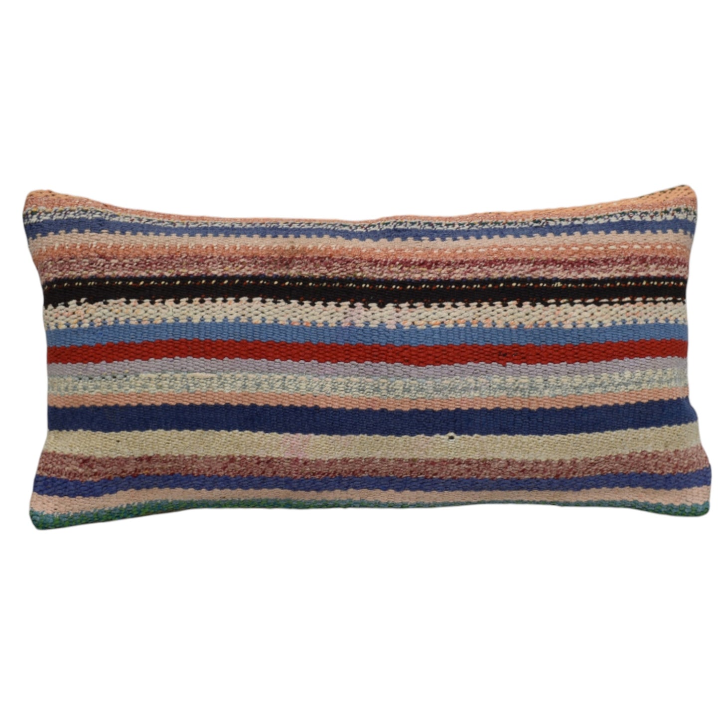 Kilim Antik El Dokuma Dekoratif Lumbar Kilim Kırlent Yastık Kılıfı 1330 - Yeni - Çok Renkli