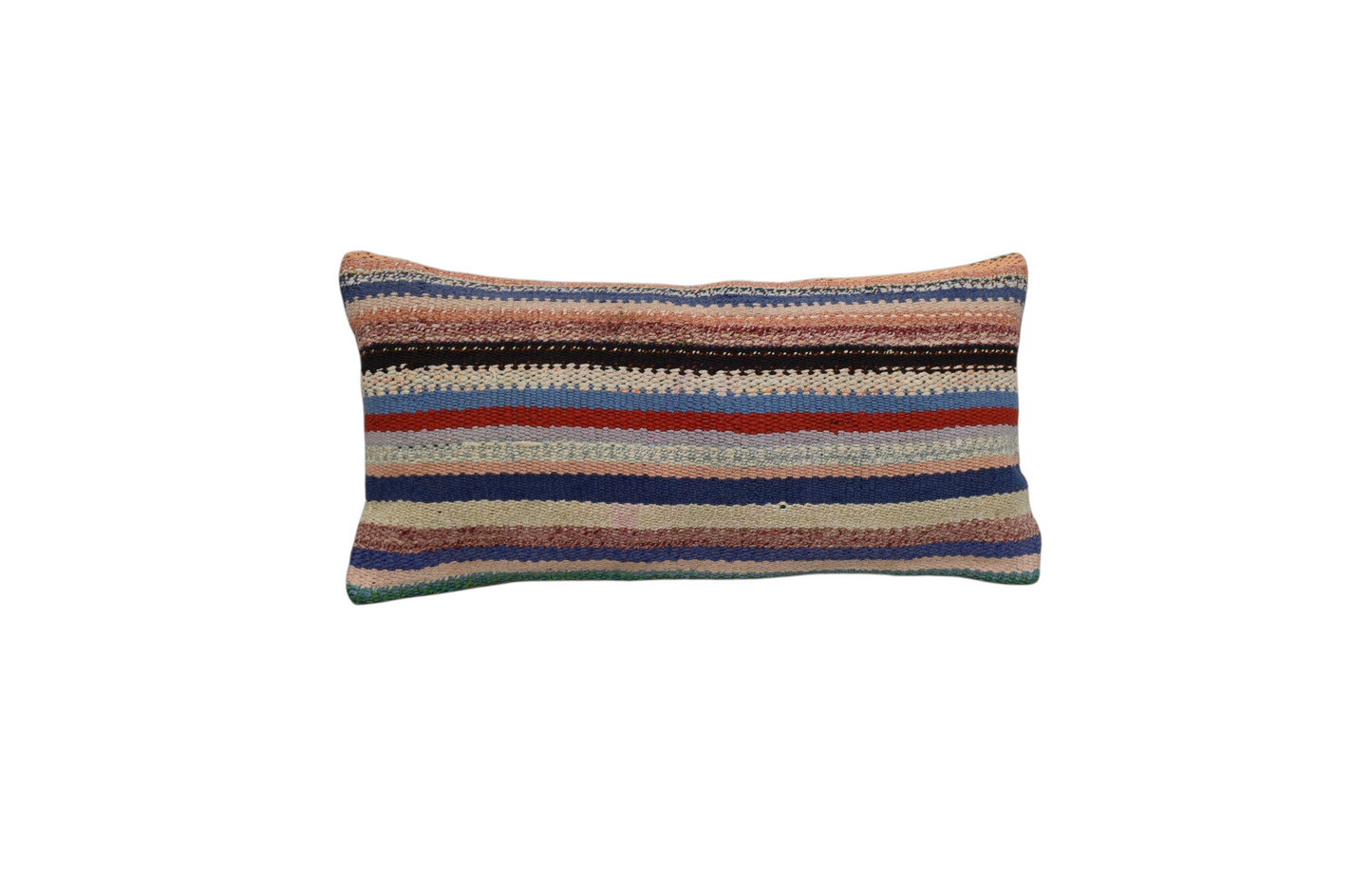 Kilim Antik El Dokuma Dekoratif Lumbar Kilim Kırlent Yastık Kılıfı 1330 - Yeni - Çok Renkli