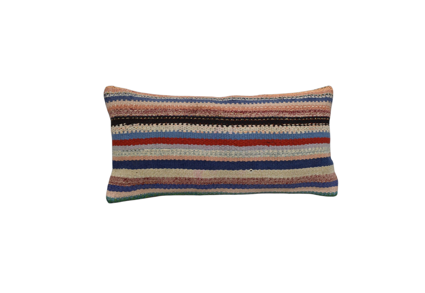 Kilim Antik El Dokuma Dekoratif Lumbar Kilim Kırlent Yastık Kılıfı 1330 - Yeni - Çok Renkli