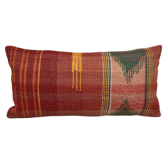 Kilim Antik El Dokuma Dekoratif Lumbar Kilim Kırlent Yastık Kılıfı 1333 - Yeni - Çok Renkli