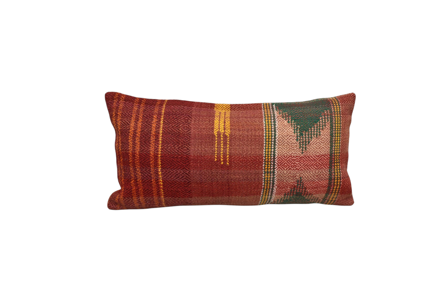 Kilim Antik El Dokuma Dekoratif Lumbar Kilim Kırlent Yastık Kılıfı 1333 - Yeni - Çok Renkli