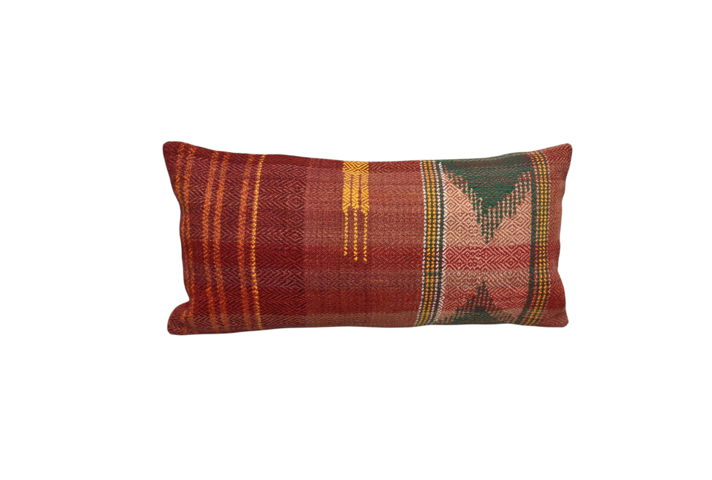 Kilim Antik El Dokuma Dekoratif Lumbar Kilim Kırlent Yastık Kılıfı 1333 - Yeni - Çok Renkli