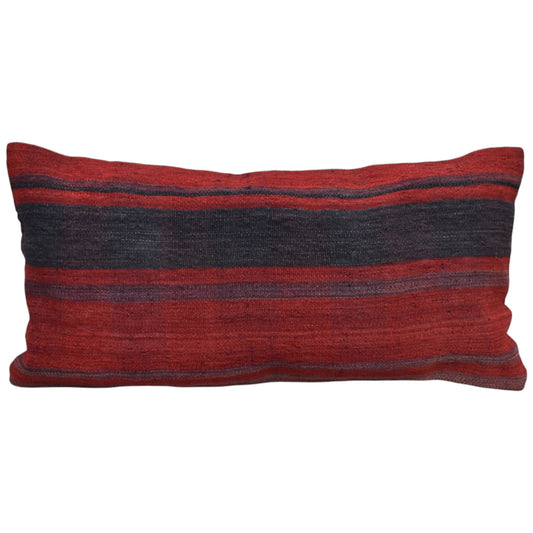 Kilim Antik El Dokuma Dekoratif Lumbar Kilim Kırlent Yastık Kılıfı 1336 - Yeni - Çok Renkli