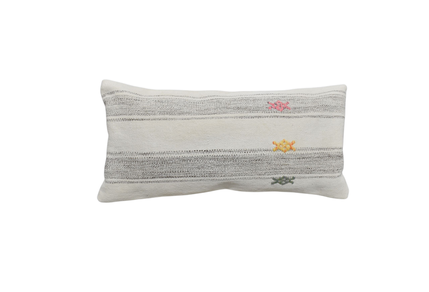 Kilim Antik El Dokuma Dekoratif Lumbar Kilim Kırlent Yastık Kılıfı 1339 - Yeni - Çok Renkli