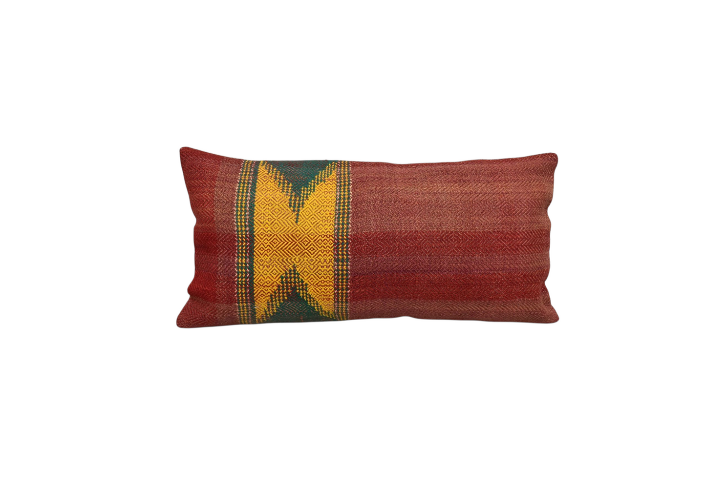 Kilim Antik El Dokuma Dekoratif Lumbar Kilim Kırlent Yastık Kılıfı 1340 - Yeni - Çok Renkli