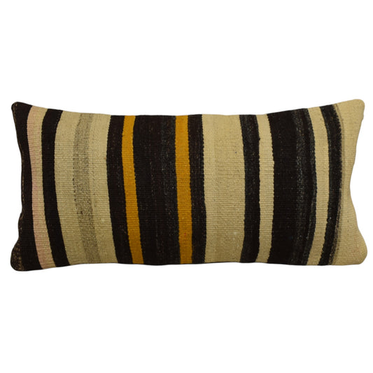 Kilim Antik El Dokuma Dekoratif Lumbar Kilim Kırlent Yastık Kılıfı 1341 - Yeni - Çok Renkli