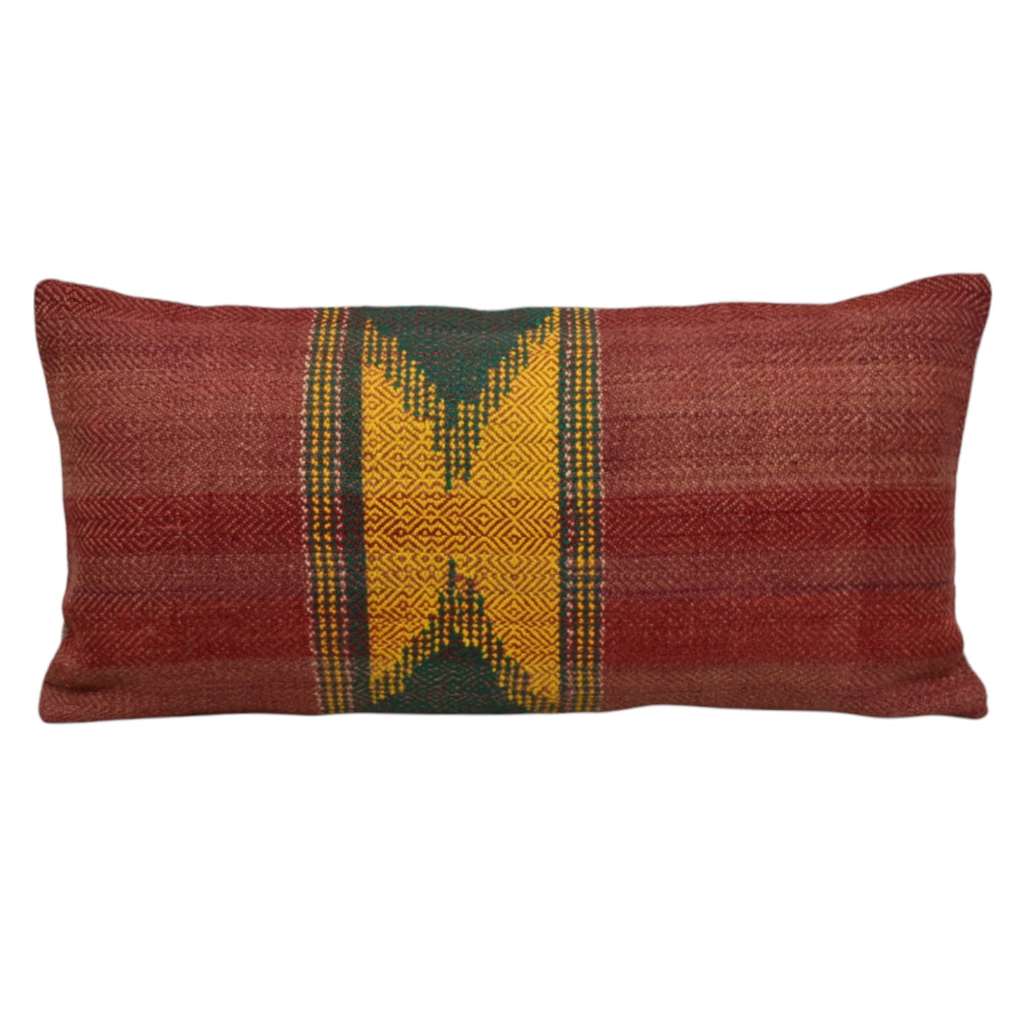 Kilim Antik El Dokuma Dekoratif Lumbar Kilim Kırlent Yastık Kılıfı 1343 - Yeni - Çok Renkli