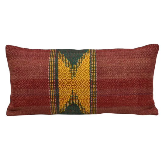Kilim Antik El Dokuma Dekoratif Lumbar Kilim Kırlent Yastık Kılıfı 1343 - Yeni - Çok Renkli
