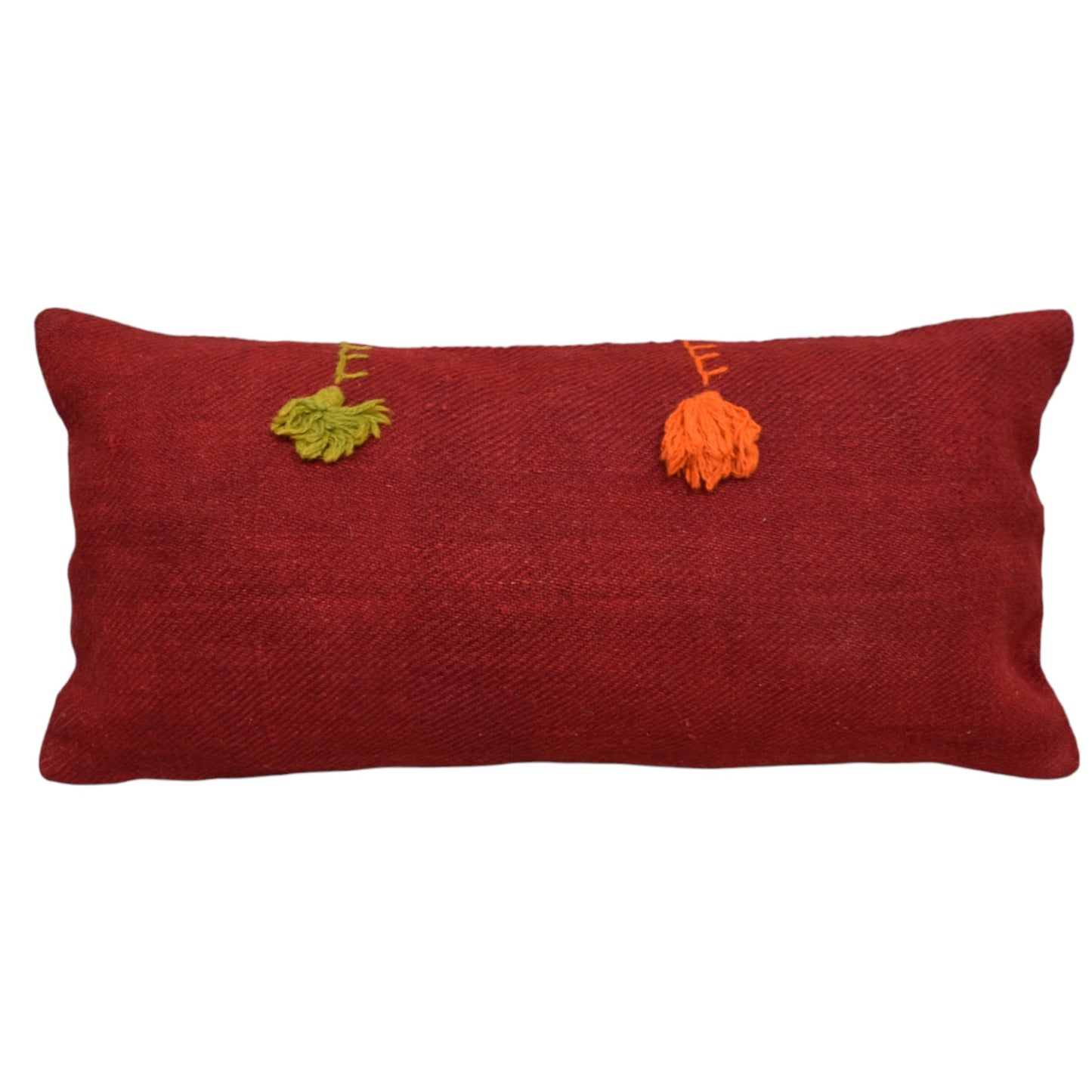 Kilim Antik El Dokuma Dekoratif Lumbar Kilim Kırlent Yastık Kılıfı 1353 - Yeni - Çok Renkli