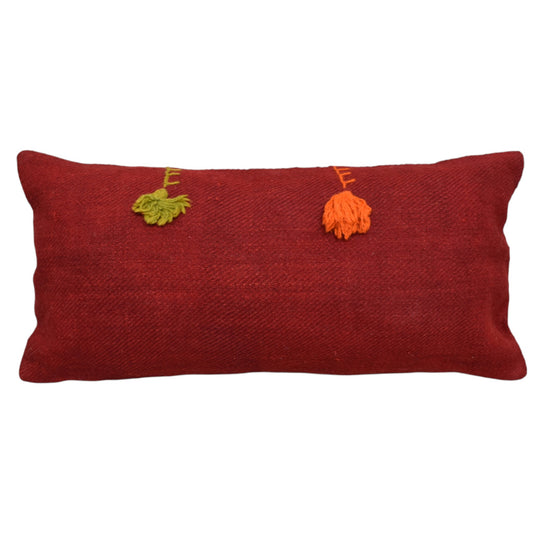 Kilim Antik El Dokuma Dekoratif Lumbar Kilim Kırlent Yastık Kılıfı 1353 - Yeni - Çok Renkli