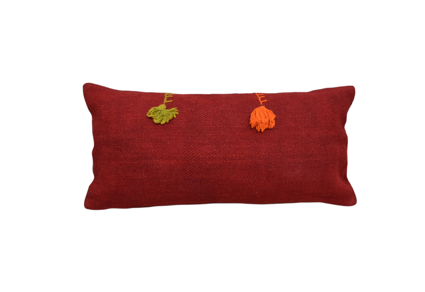 Kilim Antik El Dokuma Dekoratif Lumbar Kilim Kırlent Yastık Kılıfı 1353 - Yeni - Çok Renkli