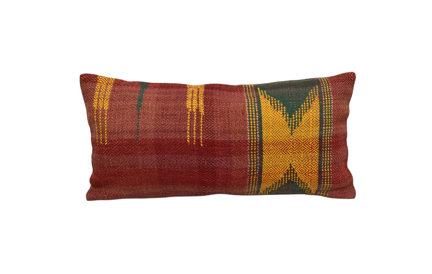 Kilim Antik El Dokuma Dekoratif Lumbar Kilim Kırlent Yastık Kılıfı 1354 - Yeni - Çok Renkli