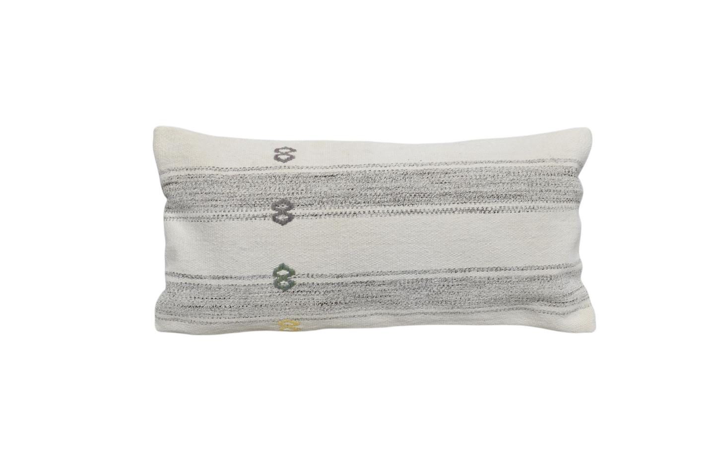 Kilim Antik El Dokuma Dekoratif Lumbar Kilim Kırlent Yastık Kılıfı 1356 - Yeni - Çok Renkli