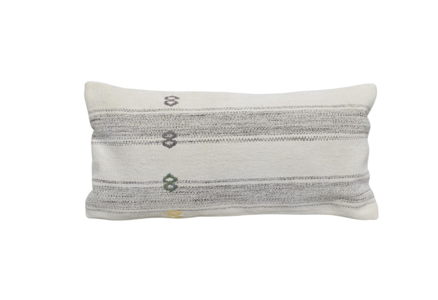 Kilim Antik El Dokuma Dekoratif Lumbar Kilim Kırlent Yastık Kılıfı 1356 - Yeni - Çok Renkli