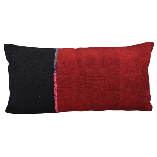 Kilim Antik El Dokuma Dekoratif Lumbar Kilim Kırlent Yastık Kılıfı 1357 - Yeni - Çok Renkli