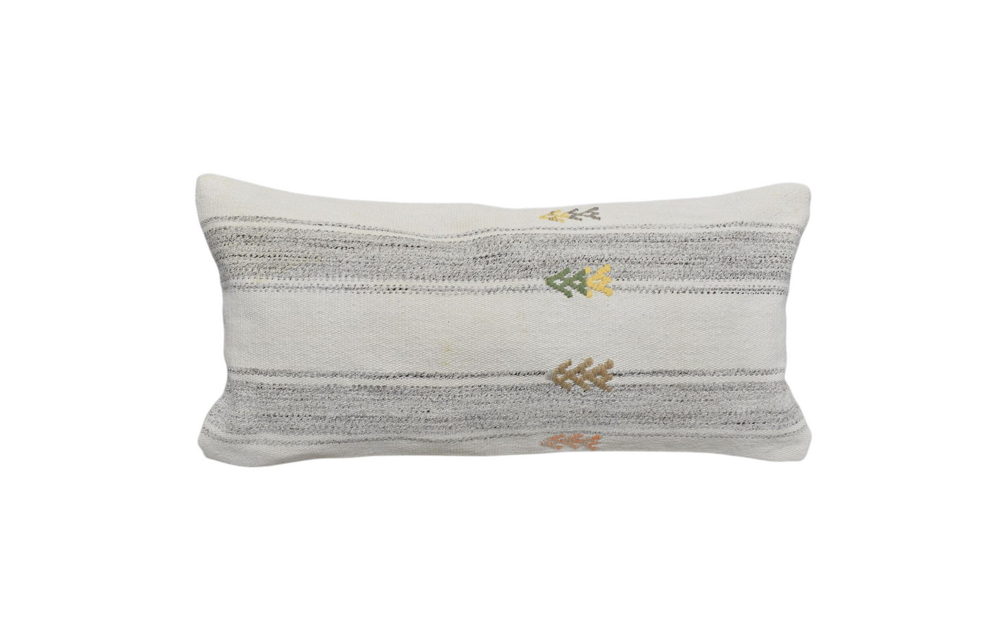 Kilim Antik El Dokuma Dekoratif Lumbar Kilim Kırlent Yastık Kılıfı 1361 - Yeni - Çok Renkli