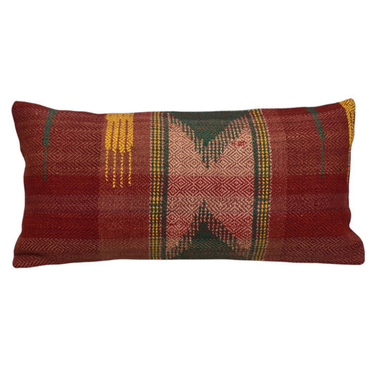 Kilim Antik El Dokuma Dekoratif Lumbar Kilim Kırlent Yastık Kılıfı 1364 - Yeni - Çok Renkli