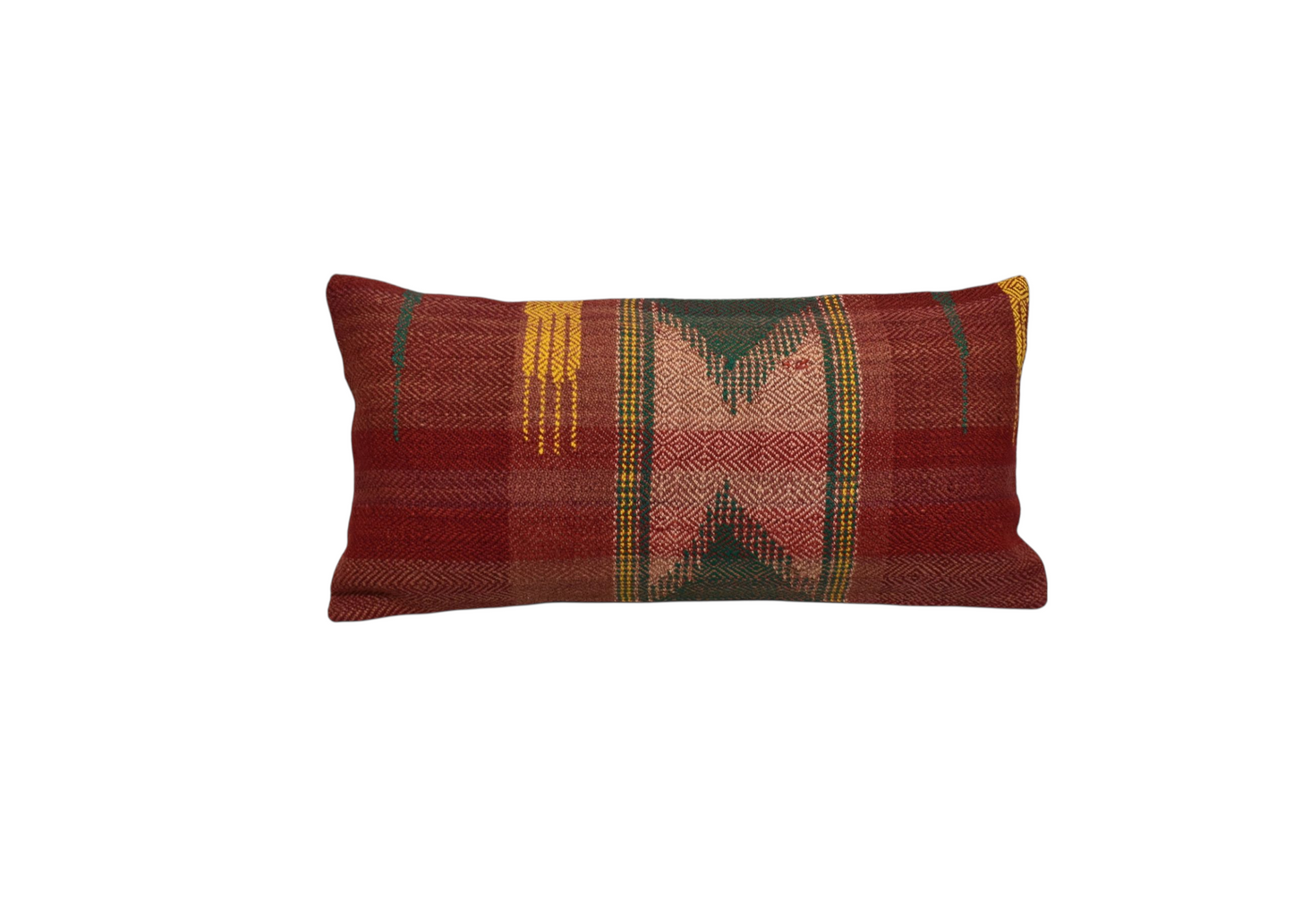 Kilim Antik El Dokuma Dekoratif Lumbar Kilim Kırlent Yastık Kılıfı 1364 - Yeni - Çok Renkli