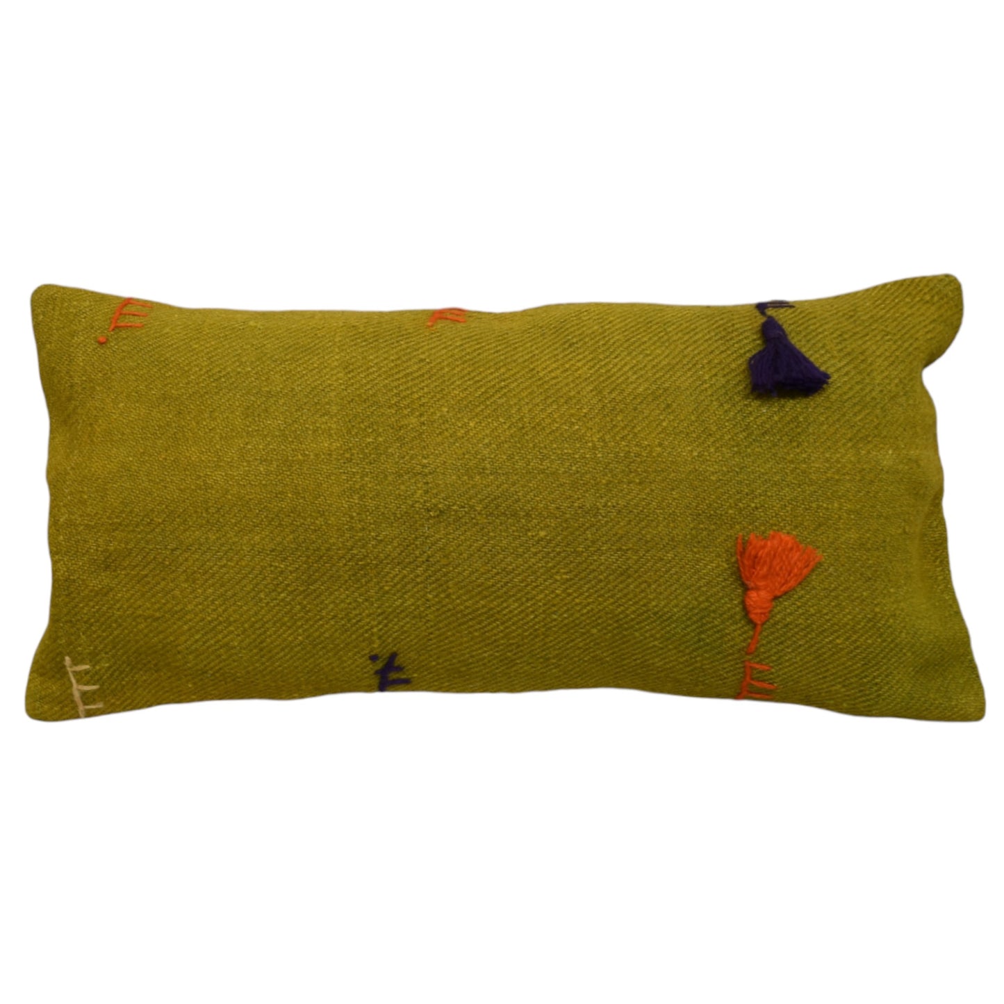 Kilim Antik El Dokuma Dekoratif Lumbar Kilim Kırlent Yastık Kılıfı 1365 - Yeni - Çok Renkli