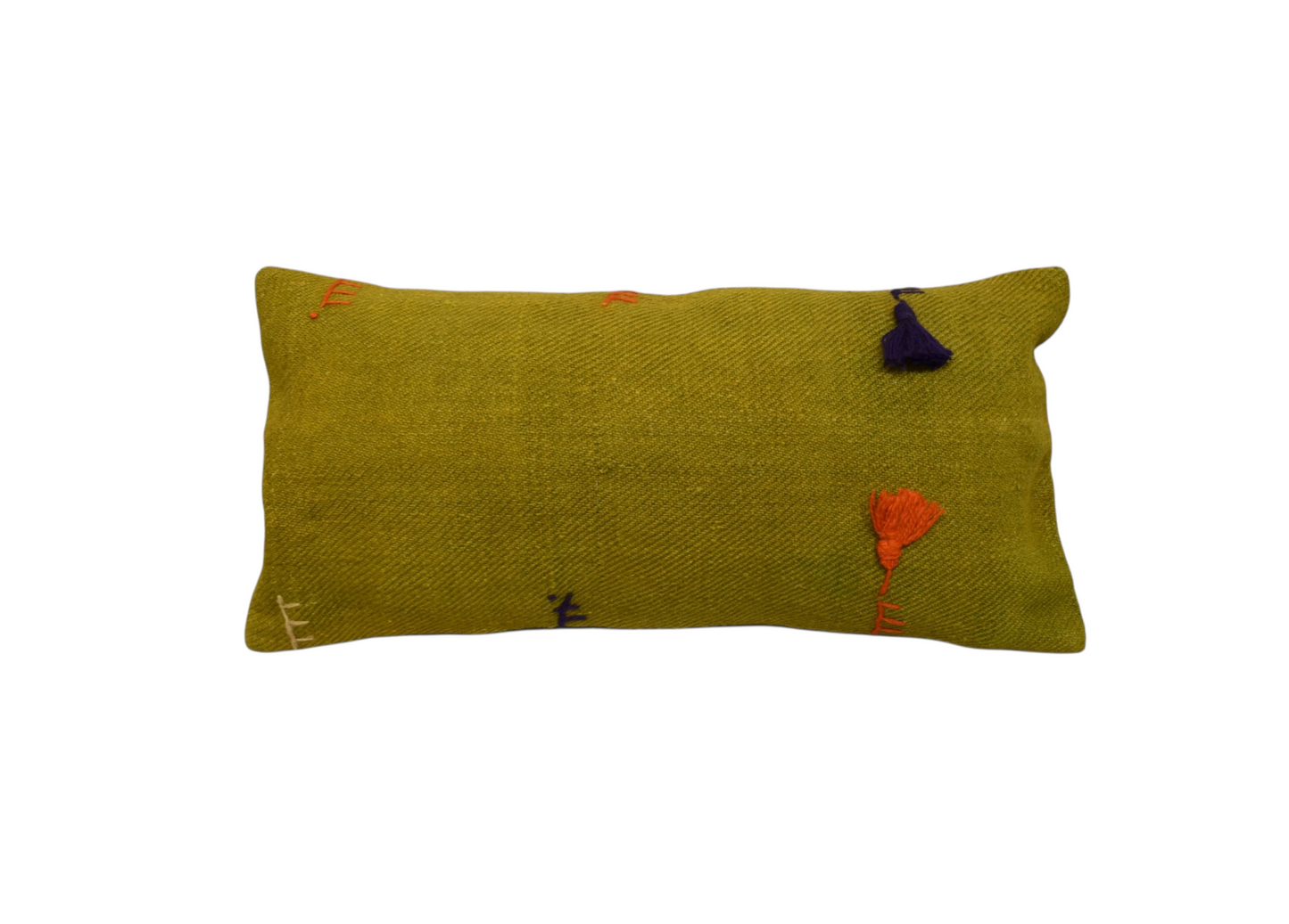 Kilim Antik El Dokuma Dekoratif Lumbar Kilim Kırlent Yastık Kılıfı 1365 - Yeni - Çok Renkli