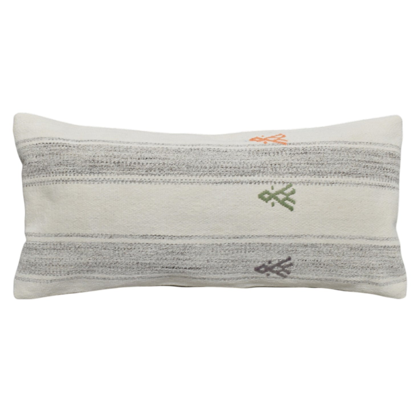 Kilim Antik El Dokuma Dekoratif Lumbar Kilim Kırlent Yastık Kılıfı 1370 - Yeni - Çok Renkli