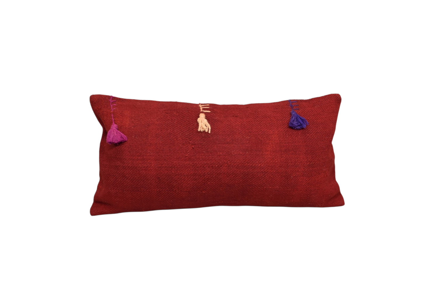 Kilim Antik El Dokuma Dekoratif Lumbar Kilim Kırlent Yastık Kılıfı 1371 - Yeni - Çok Renkli