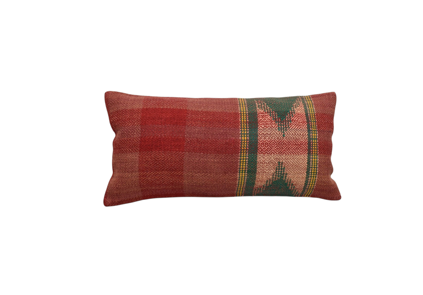 Kilim Antik El Dokuma Dekoratif Lumbar Kilim Kırlent Yastık Kılıfı 1373 - Yeni - Çok Renkli