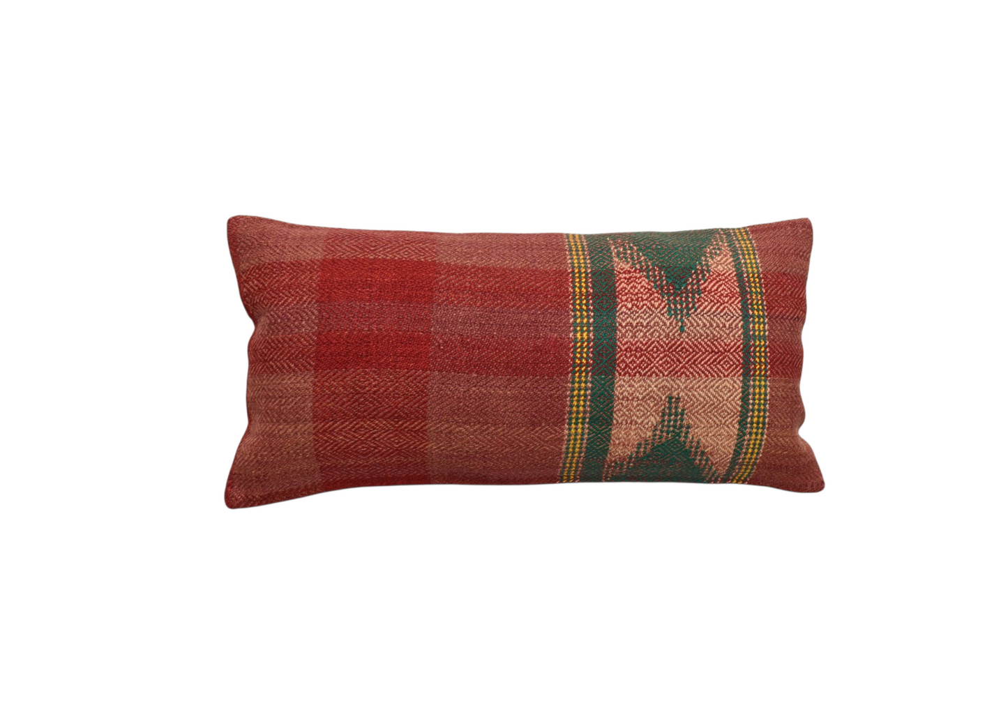 Kilim Antik El Dokuma Dekoratif Lumbar Kilim Kırlent Yastık Kılıfı 1373 - Yeni - Çok Renkli