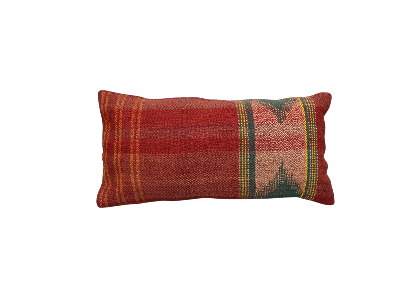 Kilim Antik El Dokuma Dekoratif Lumbar Kilim Kırlent Yastık Kılıfı 1378 - Yeni - Çok Renkli