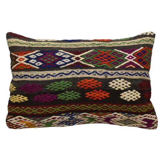 Kilim Antik El Dokuma Dekoratif Kilim Kırlent Yastık Kılıfı 1382 - Yeni - Çok Renkli