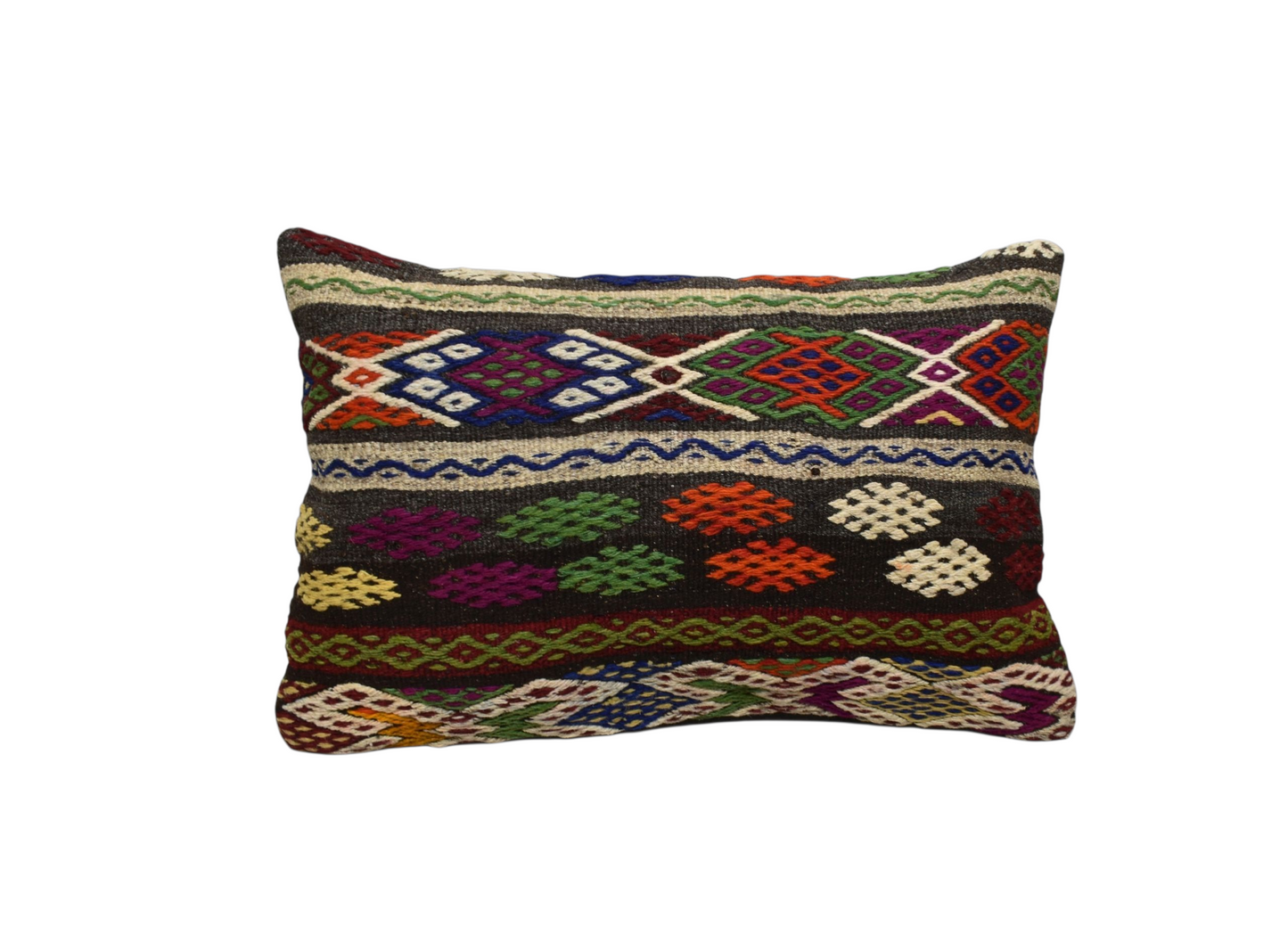 Kilim Antik El Dokuma Dekoratif Kilim Kırlent Yastık Kılıfı 1382 - Yeni - Çok Renkli