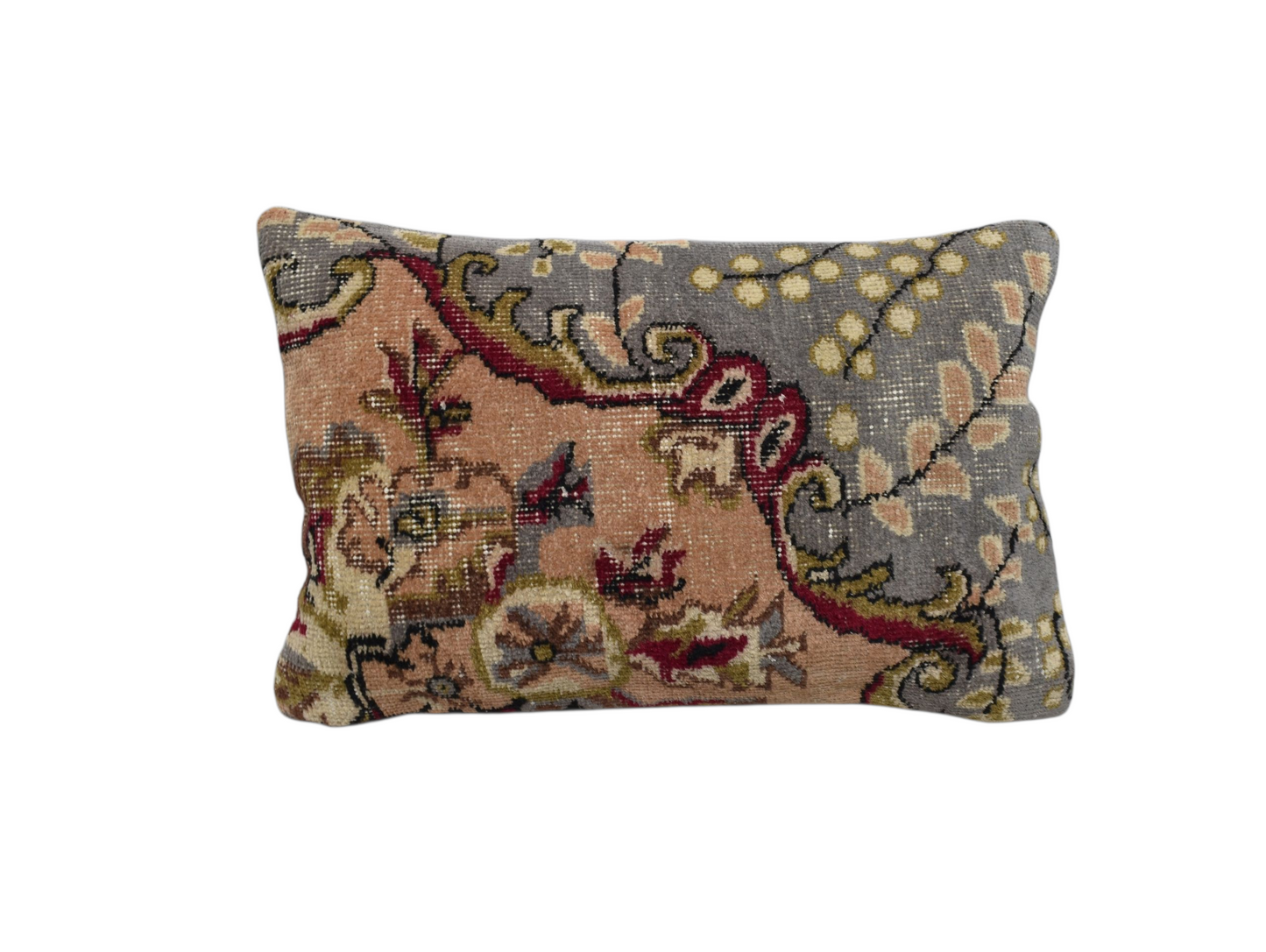 Kilim Antik El Dokuma Dekoratif Halı Kırlent Yastık Kılıfı 1399 - Vintage - Çok Renkli