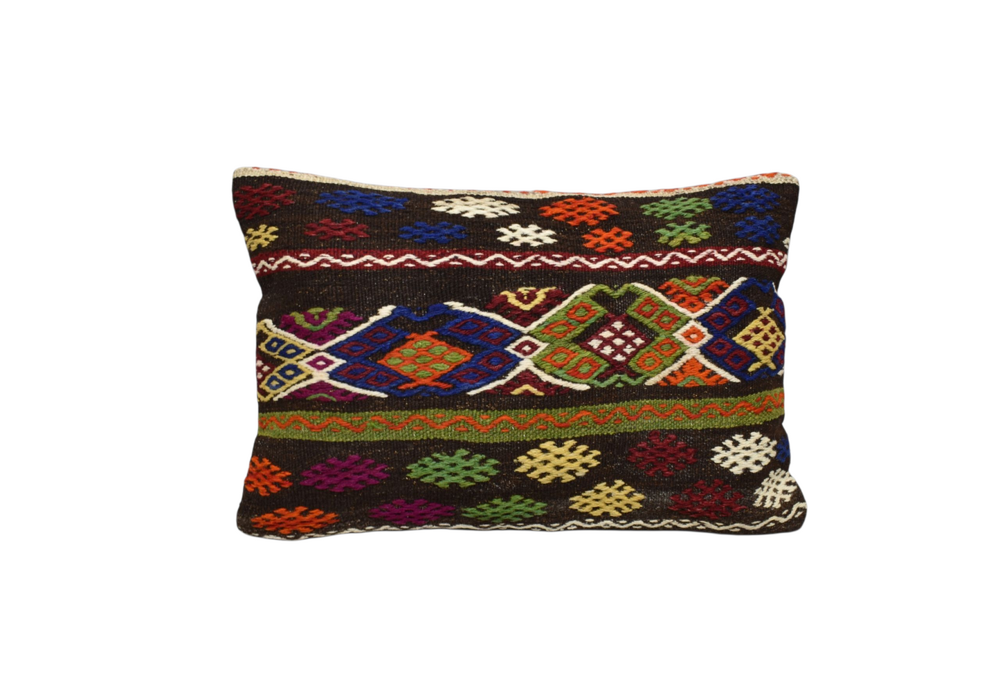 Kilim Antik El Dokuma Dekoratif Kilim Kırlent Yastık Kılıfı 1405 - Yeni - Çok Renkli