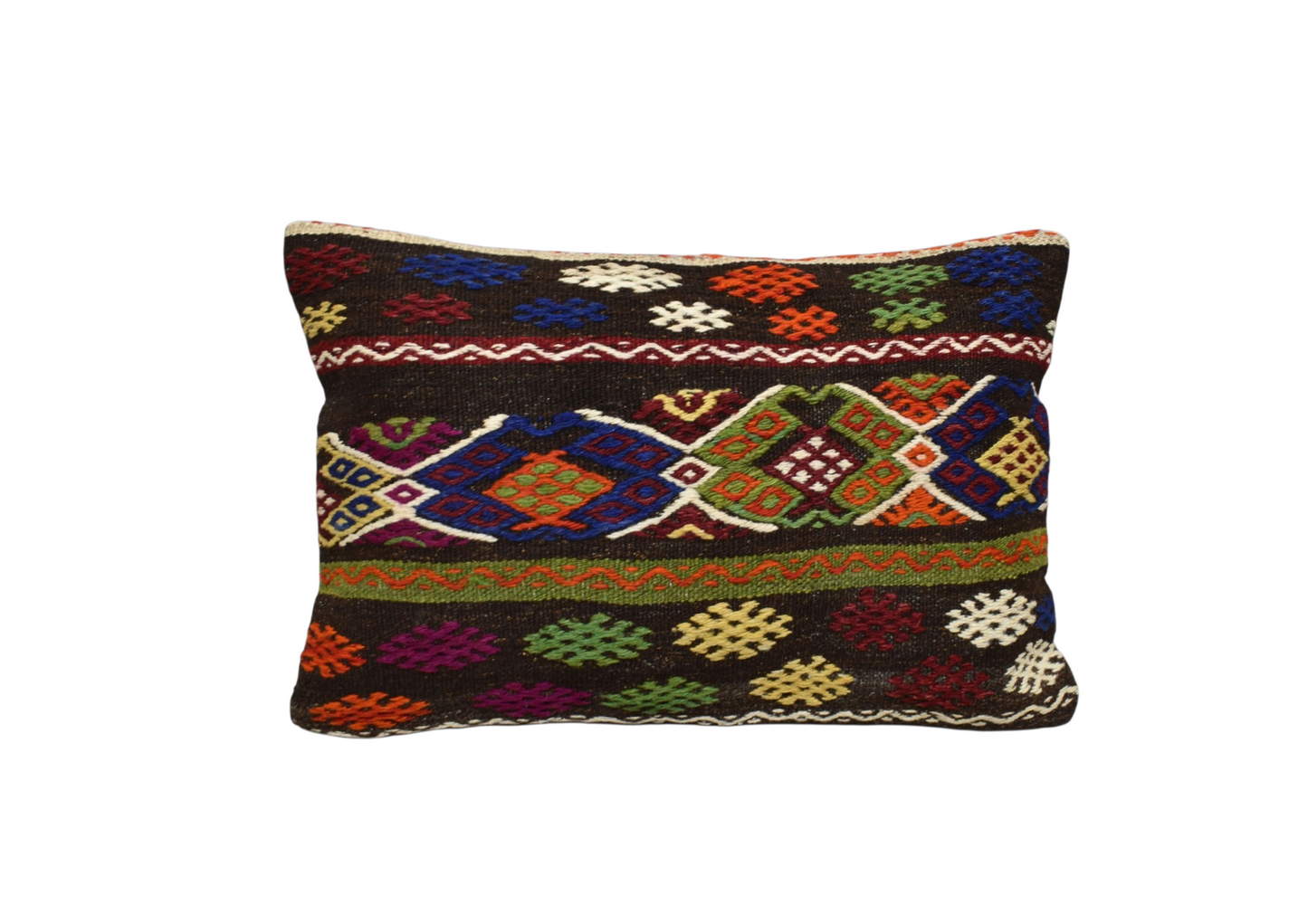 Kilim Antik El Dokuma Dekoratif Kilim Kırlent Yastık Kılıfı 1405 - Yeni - Çok Renkli