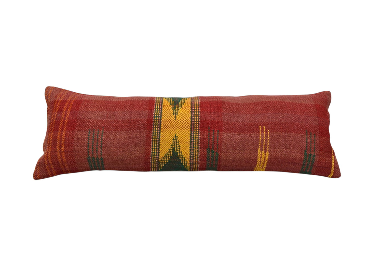 Kilim Antik El Dokuma Dekoratif Lumbar Kilim Kırlent Yastık Kılıfı 1408 - Yeni - Çok Renkli